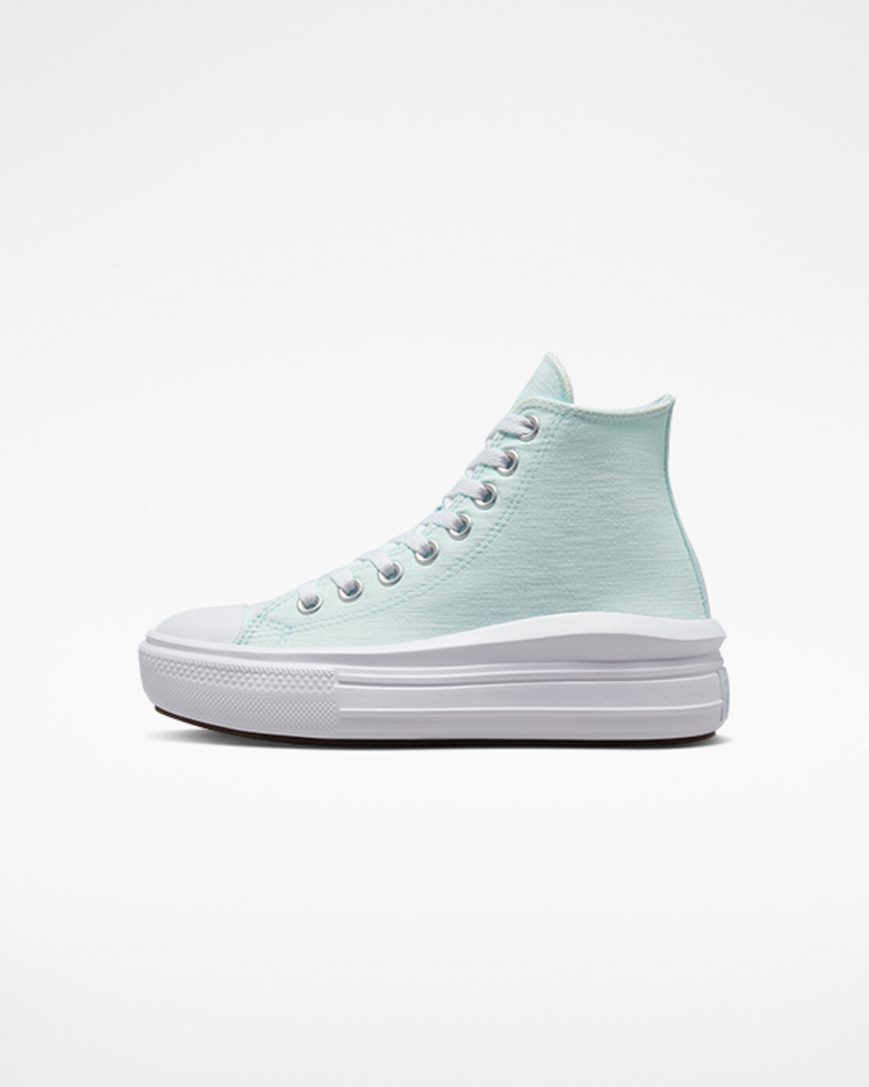 Dívčí Boty Na Platformy Converse Chuck Taylor All Star Move Cloud Patch Vysoké Blankyt | CZ NDTE73